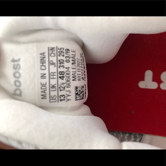 Adidas Ultra Boost • White Grey Scarlett • Mens size 13 - Picture 4 of 6